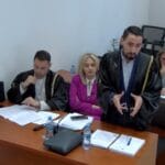 Av. Marash Logu during the hearing at the Constitutional Court on Law 21/2024